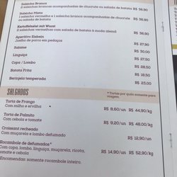 Strassberg Tortas Alemãs - Cardápio