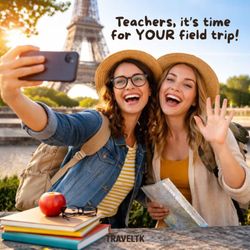 Travel TK - Teachers, it's time for YOUR field trip! 

As a thank-you for all you do, enjoy 15% off tours made just for educators. Less...