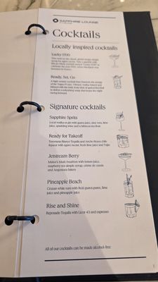 Menu photo 1 Chase Sapphire Lounge Las Vegas, NV