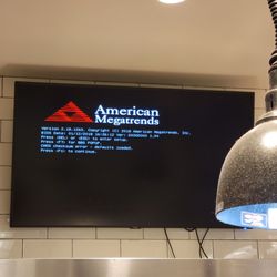 Porkchop - No menu because connected computer was stuck on BIOS screen. Lazy f*ck employees don't care...