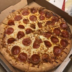 CM Lanes - This is just one of the pepperoni & cheesy goodness! And that perfect burnt crust. Love it.