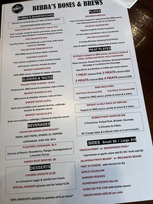 Menu photo 3 Bubba’s Bones & Brews Cathedral City, CA