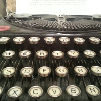 Ernie Pyle Library - Old typewriters did not have a number "1" key. - Libraries Near Me - Albuquerque, New Mexico