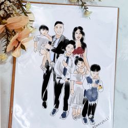 Deeryhill - Family live illustration