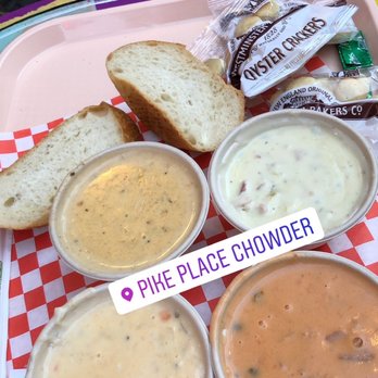 Pike Place Chowder - Chowder 4-Sampler Feast - Seafood Near Me - Seattle, Washington Pike Place Chowder - Chowder 4-Sampler Feast - Seafood Near Me - Seattle, Washington