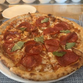 Nick & Toni's - Awesome pizza - added roasted garlic and pepperoni. - Italian Near Me - East Hampton, New York Nick & Toni's - Awesome pizza - added roasted garlic and pepperoni. - Italian Near Me - East Hampton, New York