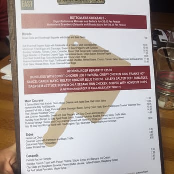 Cleaver East - Brunch menu - Modern European Near Me - Dublin, D