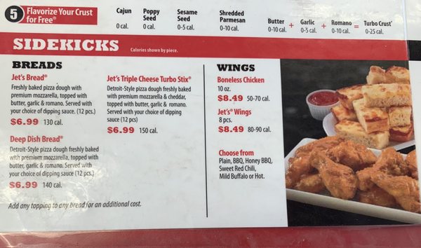 Menu photo 6 Jet's Pizza Lansing, MI