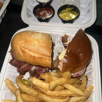 Noh'O Cafe - Fries and half of a bacon cheeseburger - American Near Me - Coarsegold, California Noh'O Cafe - Fries and half of a bacon cheeseburger - American Near Me - Coarsegold, California