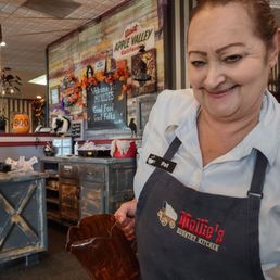 Pat was a great waitress. She was a bundle of energy and so friendly.