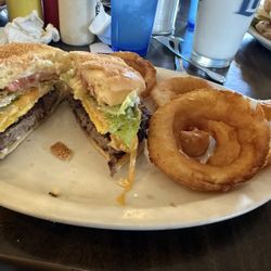 Second Home Restaurant - Cheeseburger, bacon, and egg.