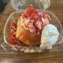 Strawberry cinnamon roll