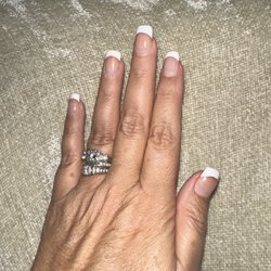 Magic Nails Salon - French manicure fill in 2 nails repaired