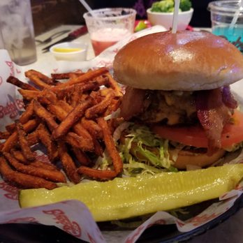 Bubba's 33 - My son's Bubba's bacon burger - American Near Me - Peoria, Arizona