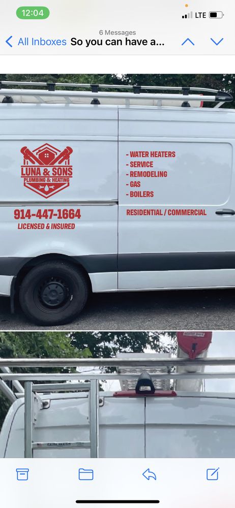 Slide of Luna and Sons Plumbing & Heating