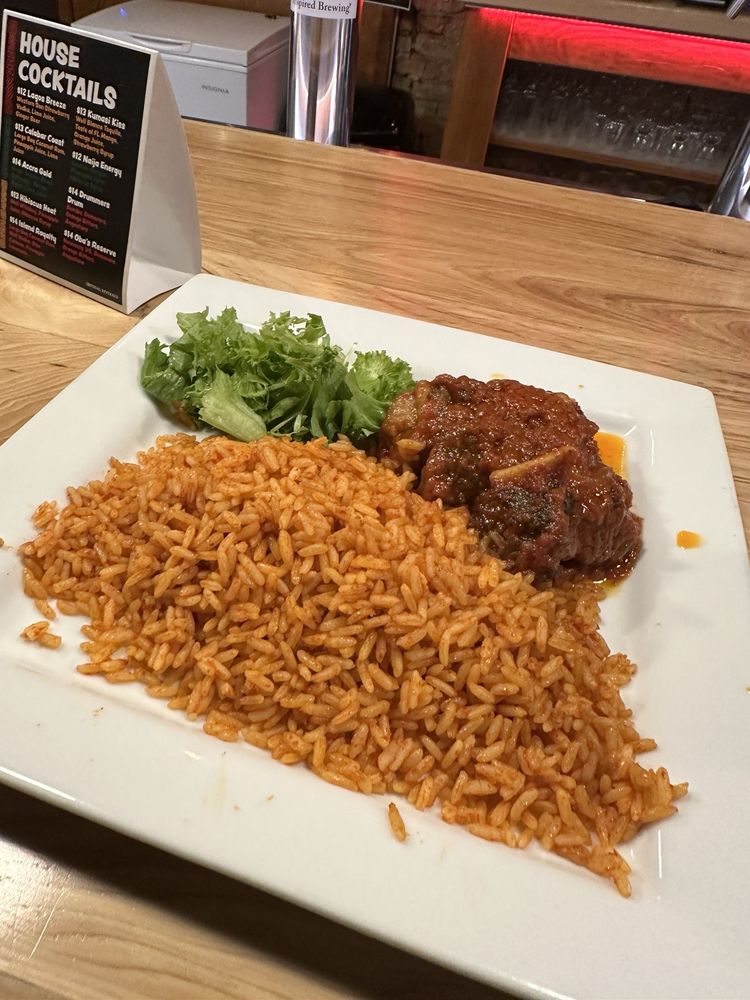 Food from Jollof Afro caribbean lounge