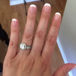 A gel French manicure by Cathy! So pleased!