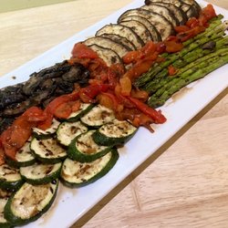That Guy Sal - Grilled Veggie Platter - zucchini, eggplant, asparagus, roasted peppers and portobello mushrooms