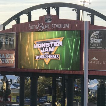 Sam Boyd Stadium - Monster Jam, March 2018 - Stadiums & Arenas Near Me - Las Vegas, Nevada Sam Boyd Stadium - Monster Jam, March 2018 - Stadiums & Arenas Near Me - Las Vegas, Nevada