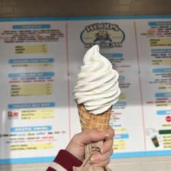 Wood's Ice Cream - Vanilla soft serve