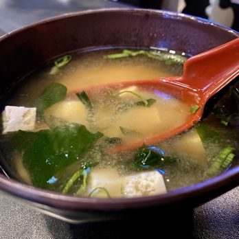 Little MadFish - Miso Soup that came with the Beef Teriyaki Bento Box - Japanese Near Me - Redwood City, California Little MadFish - Miso Soup that came with the Beef Teriyaki Bento Box - Japanese Near Me - Redwood City, California