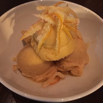 Trade - Peach sorbet- light and refreshing; perfect To end the meal - Mediterranean Near Me - Boston, Massachusetts Trade - Peach sorbet- light and refreshing; perfect To end the meal - Mediterranean Near Me - Boston, Massachusetts