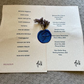 Vin Folk - Tasting menu (Aug 2026) - Wine Bars Near Me - Hermosa Beach, California Vin Folk - Tasting menu (Aug 2026) - Wine Bars Near Me - Hermosa Beach, California