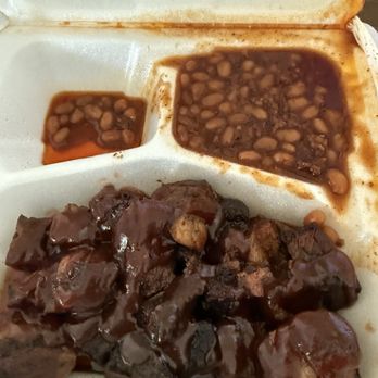 Back Deck BBQ - This was the Burnt End Lunch and it comes with one side. I selected Smokey Beans. - Food Trucks Near Me - Louisville, Kentucky