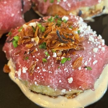 OLIVIA - This waygu carpaccio was f*%king ridiculous. I'd eat 15 of these as my final meal on death row. - Italian Near Me - Tampa, Florida OLIVIA - This waygu carpaccio was f*%king ridiculous. I'd eat 15 of these as my final meal on death row. - Italian Near Me - Tampa, Florida