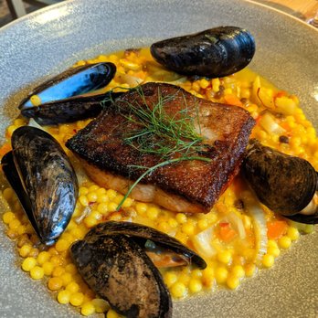 Tre Rivali - Cod with muscles - Mediterranean Near Me - Milwaukee, Wisconsin Tre Rivali - Cod with muscles - Mediterranean Near Me - Milwaukee, Wisconsin