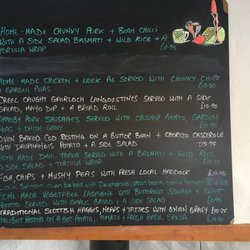 Badachro Inn - Board menu changes daily
