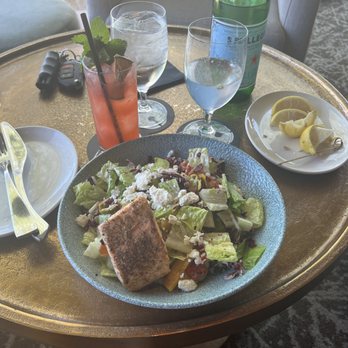 Jade Bar - Mediterranean Salad with Salmon - Lounges Near Me - Paradise Valley, Arizona Jade Bar - Mediterranean Salad with Salmon - Lounges Near Me - Paradise Valley, Arizona