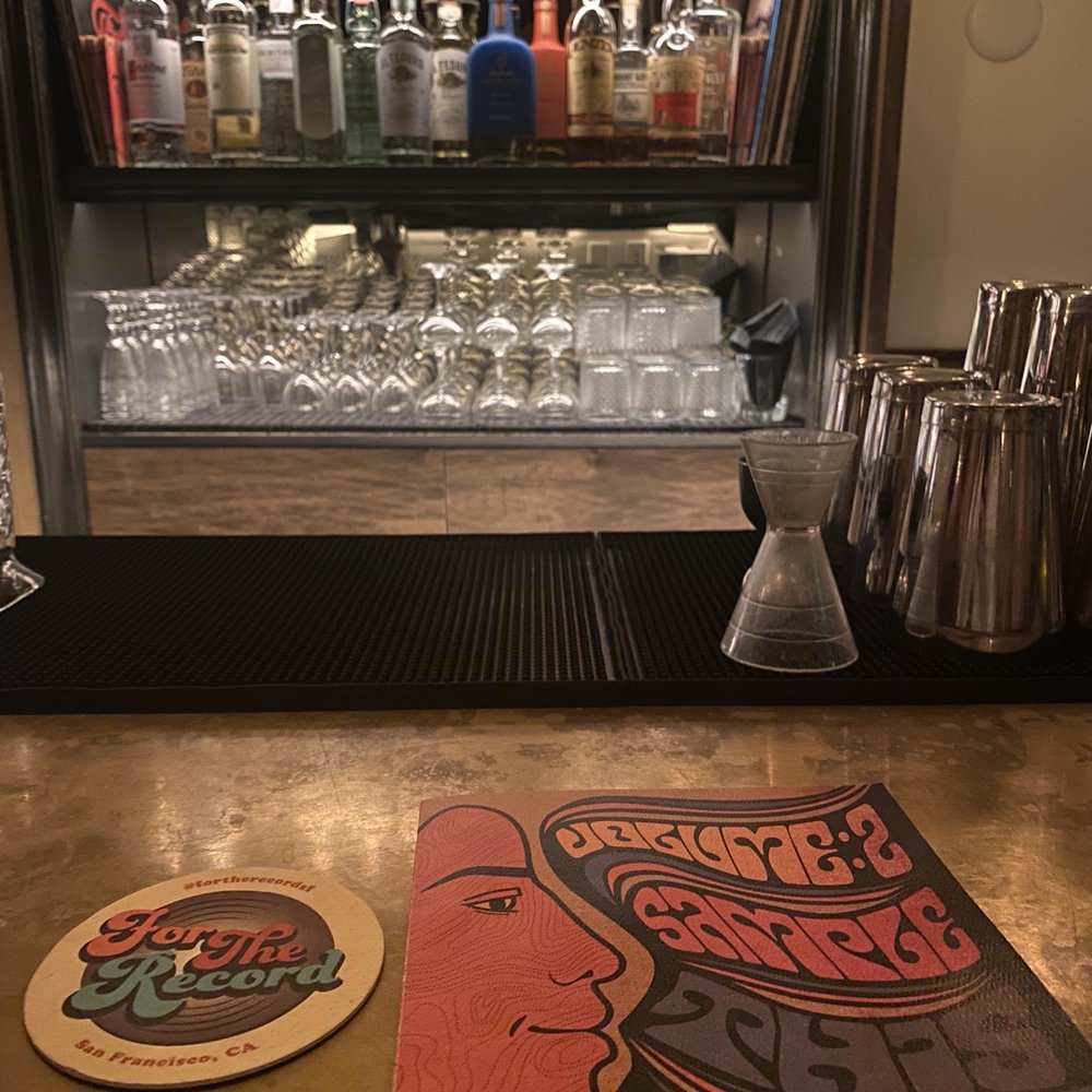 For The Record - a bar with a menu and drinks - Cocktail Bars Near Me - San Francisco, California