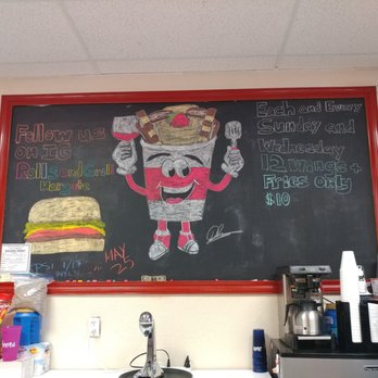 Rolled Ice Cream - Rolls and Grill - Chalkboard specials - Desserts Near Me - Pompano Beach, Florida
