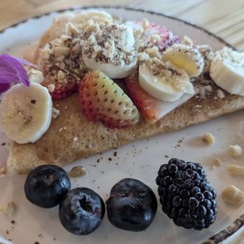 BB Cafe & Catering - Crepe w BB Breakfast Special. Normally also includes Nutella & condensed milk, ordered without. - Cafes Near Me - Burbank, California BB Cafe & Catering - Crepe w BB Breakfast Special. Normally also includes Nutella & condensed milk, ordered without. - Cafes Near Me - Burbank, California