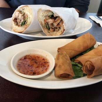 Souper Pho - Vegetable egg rolls and chicken sandwich - Chinese Near Me - Tacoma, Washington Souper Pho - Vegetable egg rolls and chicken sandwich - Chinese Near Me - Tacoma, Washington