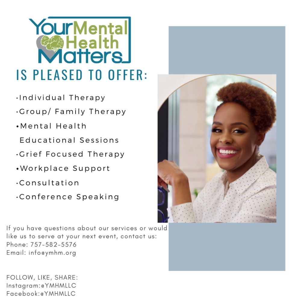 YOUR MENTAL HEALTH MATTERS Suffolk, Virginia Counseling & Mental