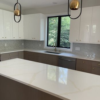Luxury Marble and Granite - Glossy and Matt combo kitchen - Kitchen & Bath Near Me - Staten Island, New York Luxury Marble and Granite - Glossy and Matt combo kitchen - Kitchen & Bath Near Me - Staten Island, New York