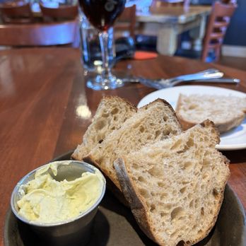 Over Yonder - Sourdough with miso butter - Southern Near Me - Sugar Grove, North Carolina Over Yonder - Sourdough with miso butter - Southern Near Me - Sugar Grove, North Carolina