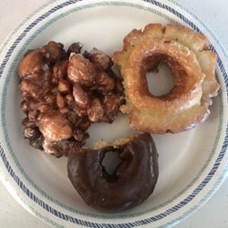 Slivinskis Bakery - Chocolate cake donut & apple fritter has a crisp to the dough! Wow!!!!