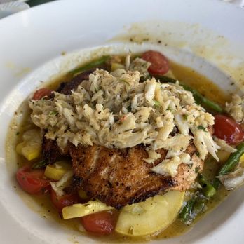 Copeland's - Pan Roasted Salmon with Lump Crabmeat - Cajun/Creole Near Me - Jacksonville, Florida Copeland's - Pan Roasted Salmon with Lump Crabmeat - Cajun/Creole Near Me - Jacksonville, Florida