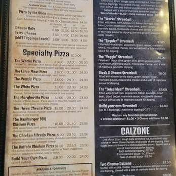 Ferrandos - Richland - Menu - Pizza Near Me - Aiken, South Carolina Ferrandos - Richland - Menu - Pizza Near Me - Aiken, South Carolina