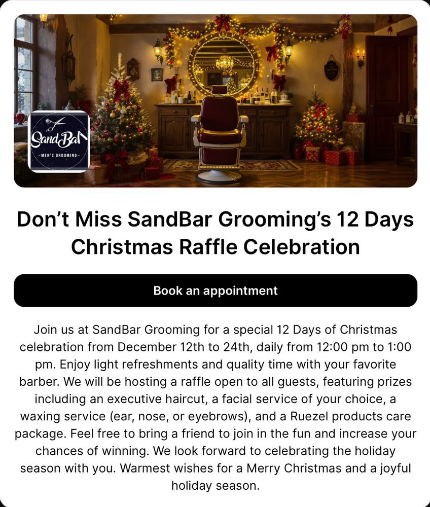 Sandbar Grooming Logo