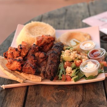 Lazeez Eats - Chicken, Beef and Kefta Kabob Plate. - Mediterranean Near Me - Anaheim, California Lazeez Eats - Chicken, Beef and Kefta Kabob Plate. - Mediterranean Near Me - Anaheim, California