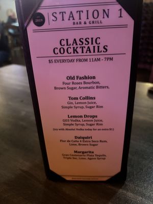 Menu photo 5 Station 1 Bar & Grill Harlingen, TX