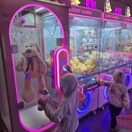 The game area is great with the kids The game area is great with the kids