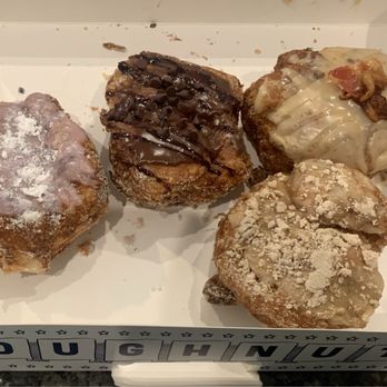Parlor Doughnuts - Doughnuts...blueberry cream; chocolate turtle; French toast & Maplewood/bacon - Donuts Near Me - Jacksonville Beach, Florida