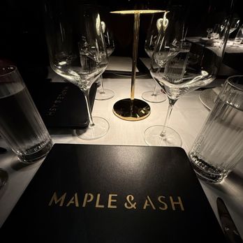 Maple & Ash - Table setup - Seafood Near Me - Boston, Massachusetts Maple & Ash - Table setup - Seafood Near Me - Boston, Massachusetts