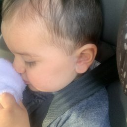 How she cut my babies hair. He was still, and comfortable the whole time.