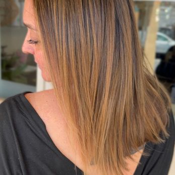 Glow Hair Studio - Grey blend with balayage - Hair Salons Near Me - Orcutt, California Glow Hair Studio - Grey blend with balayage - Hair Salons Near Me - Orcutt, California